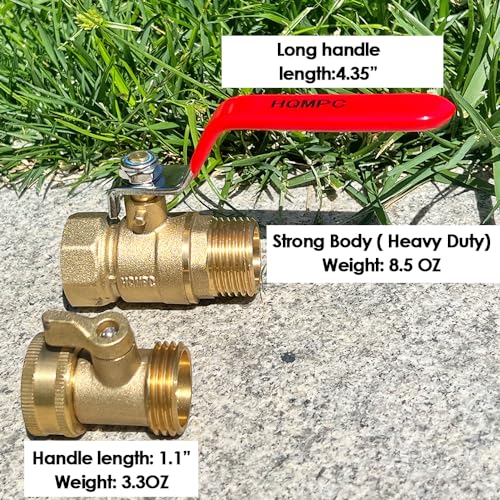 Garden Hose Shut Off Valve Ball Valve 3/4" GHT Water Hose Shut - Image 4