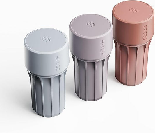 Staze Preserve Vacuum Sealed Storage Jars (148ml) | Food Storage Container with Protection - (COSMIC TRIO)