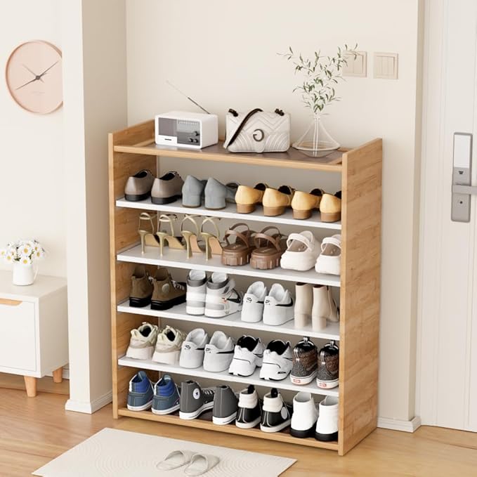 Expandable Closet Organizer Shelves, 3 Pack Adjustable Metal Storage Shelves Dividers for Wardrobe Cupboard Kitchen (White,7.9" D x 17"-31" W,3PCS)