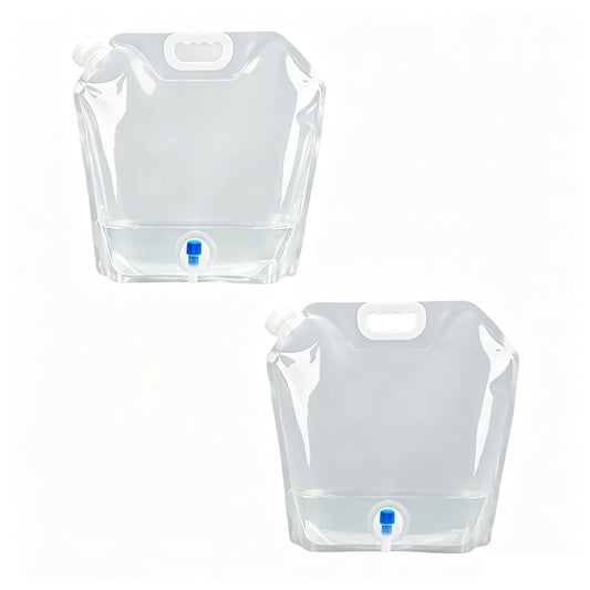 Collapsible Water Container Bag, BPA Free Food Grade Clear - Image 1