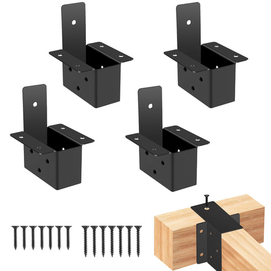 2x4 pergola Brackets kit (Actual: 1.6x3.6 Inch), 4 Pcs - Image 1