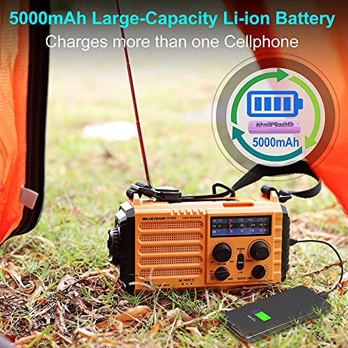 NOAA Weather Radio FM AM Shortwave, Emergency Radio 5000mAh Solar - Image 7