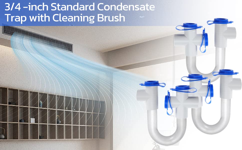 3Pack 3/4" Standard Condensate Trap with 18" Cleaning - Image 8