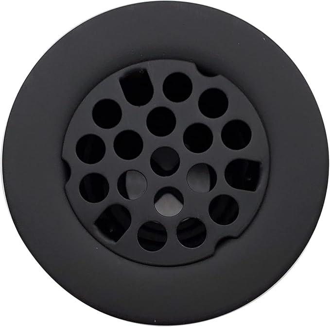 Westbrass Grid Basket Style Bar Sink Strainer, Matte Black, D2181-62