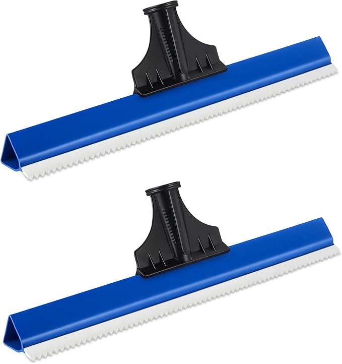 2 Pack 24 Inches Epoxy Floor Squeegees Notched Squeegee for Self Leveling Cement Urethane Epoxy Floor Tools