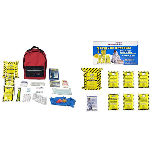 Ready America 72 Hour 1-Person Emergency Kit with First - Image 1
