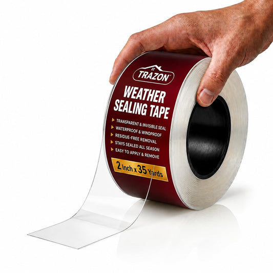 Window Weather Sealing Tape, 2" x 35 Yards (105 FT) - Image 1