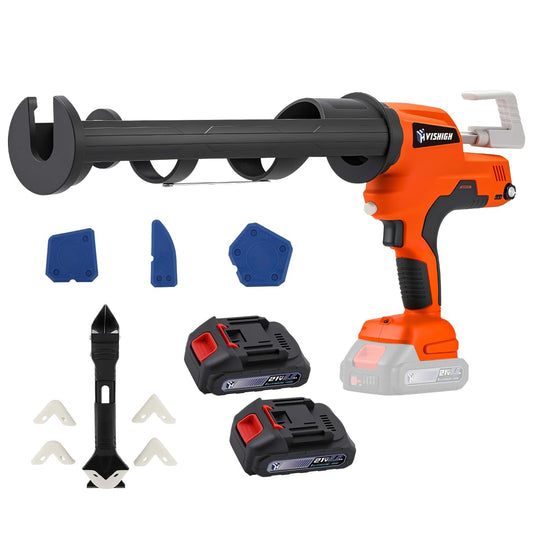 VISHIGH Cordless Caulking Gun 29 oz with 2 Batteries 2Ah, Auto - Image 1