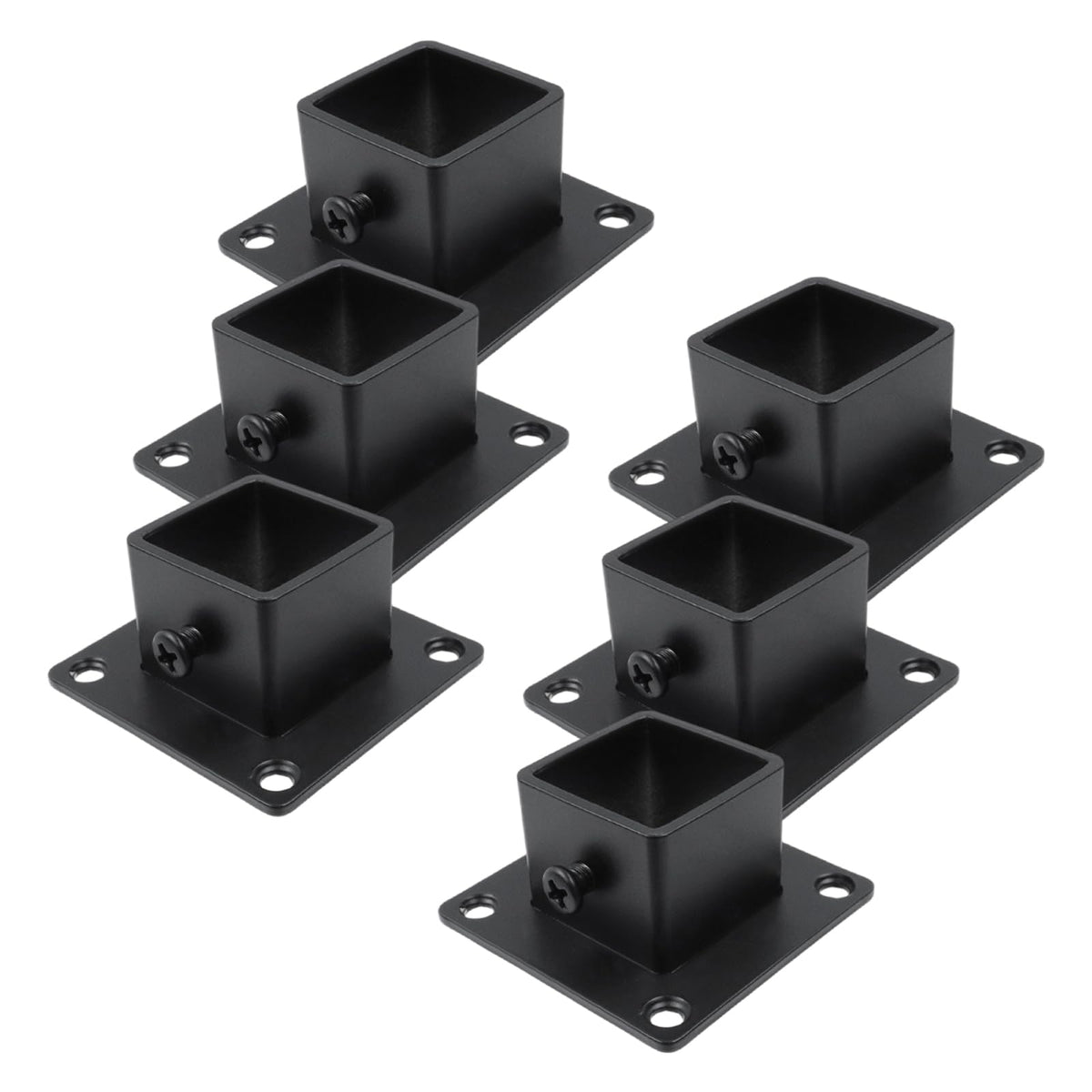 Antrader 6Pcs Stainless Steel Post Bases for Square Tube - Image 1