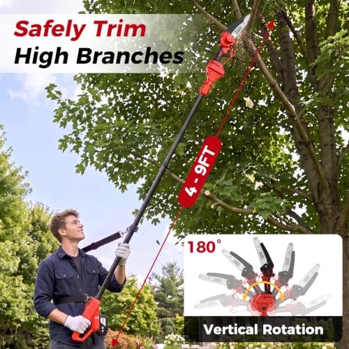 4-in-1 Pole Saw & Pruning Shears Combo Kit for Tree - Image 5