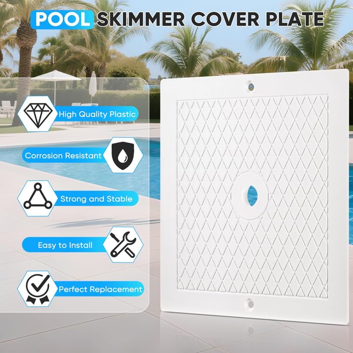 10 Inch Pool Skimmer Lid Replacement, 2 Pack Pool Skimmer Cover - Image 4