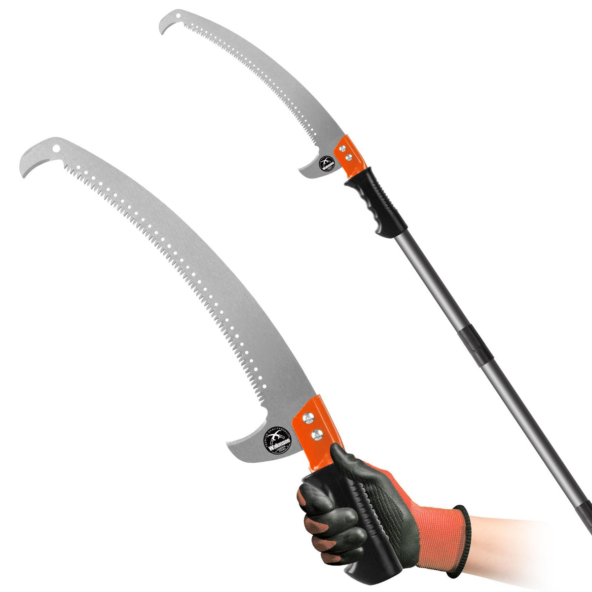 14FT Pole Saw for Tree Trimming 2-in-1 Hand Saw Steel - Image 1