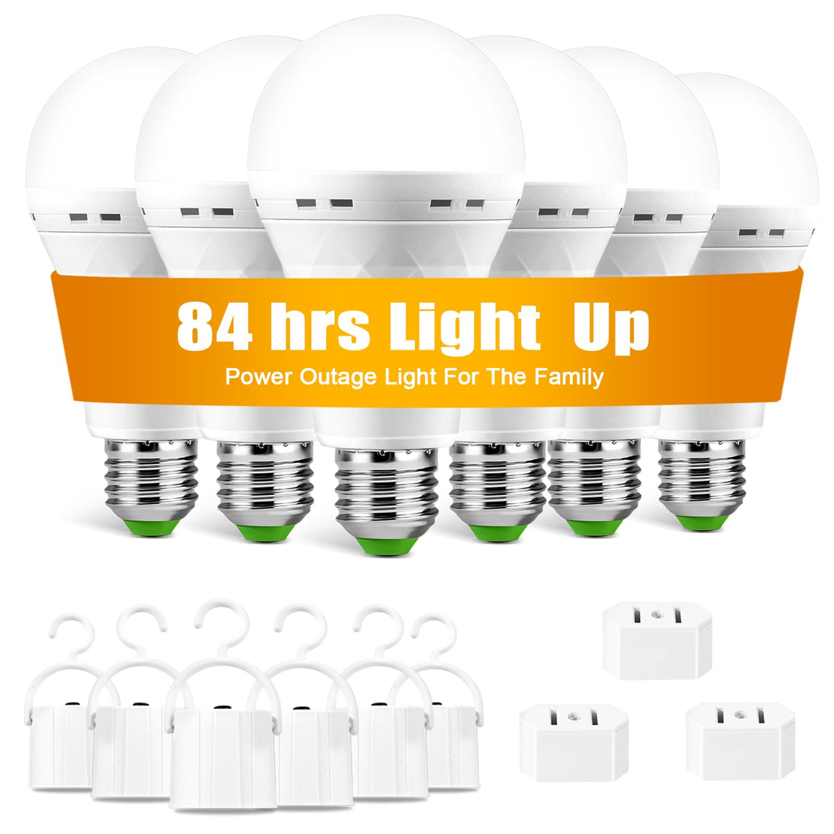 Rechargeable Light Bulbs for Lamp, LED Battery Backup Bulb - Image 1