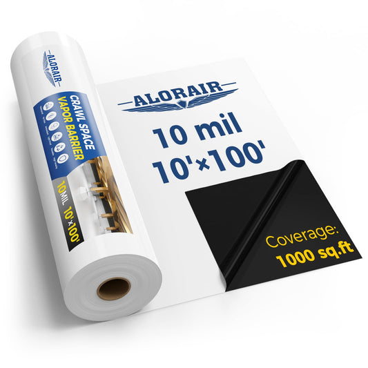 ALORAIR 10 mil Crawl Space Vapor Barrier 10' x 100' - Image 1
