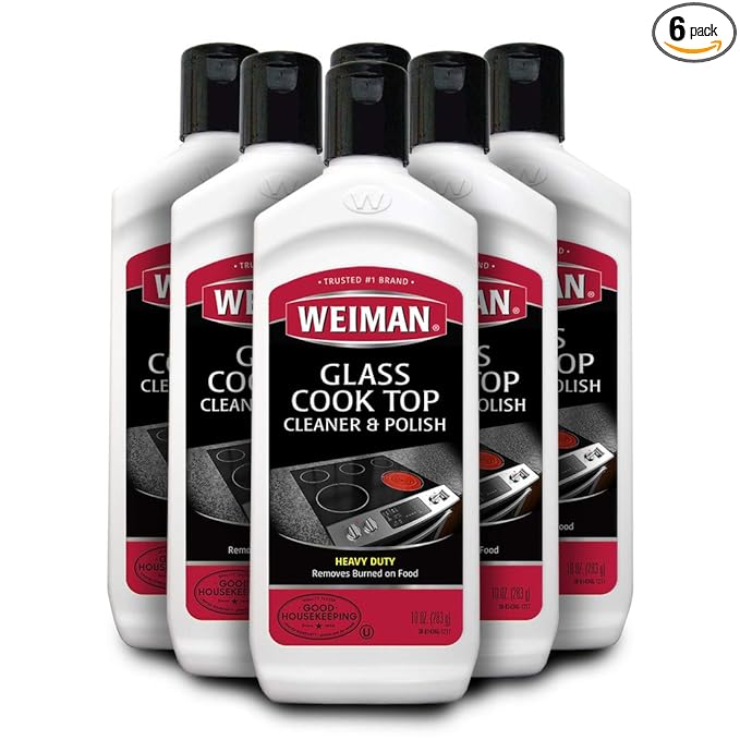 Weiman Glass Cook Top Cleaner 10 fl oz - 6 pack