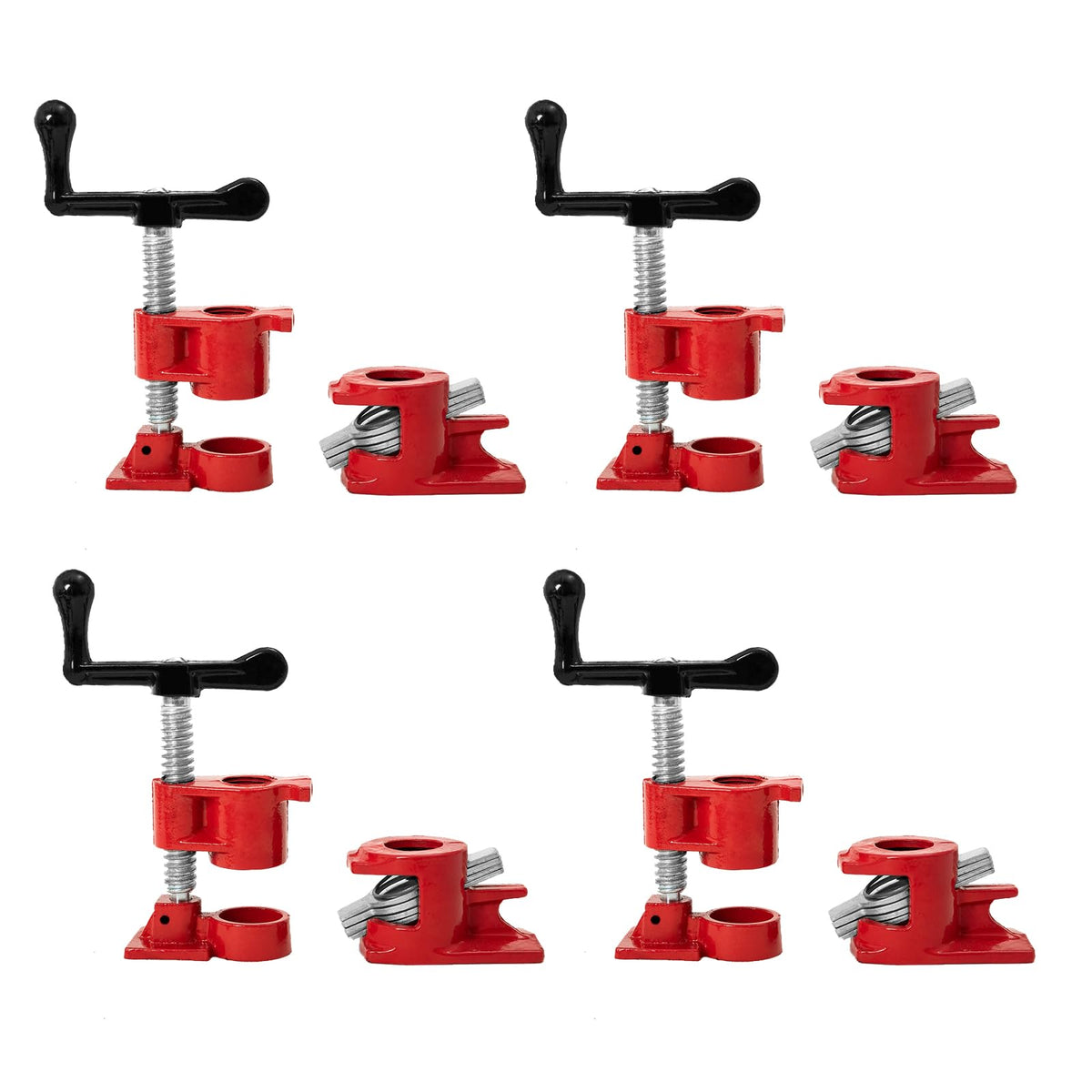 3/4" Pipe Clamps for Woodworking, Heavy Duty Quick Release - Image 1