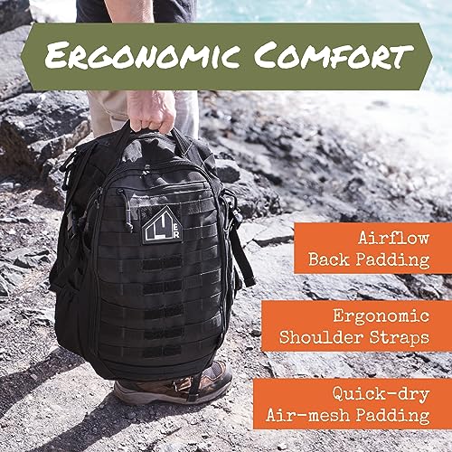 Backpack | 35L Capacity Military, 3-Day Bug Out Army | - Image 7