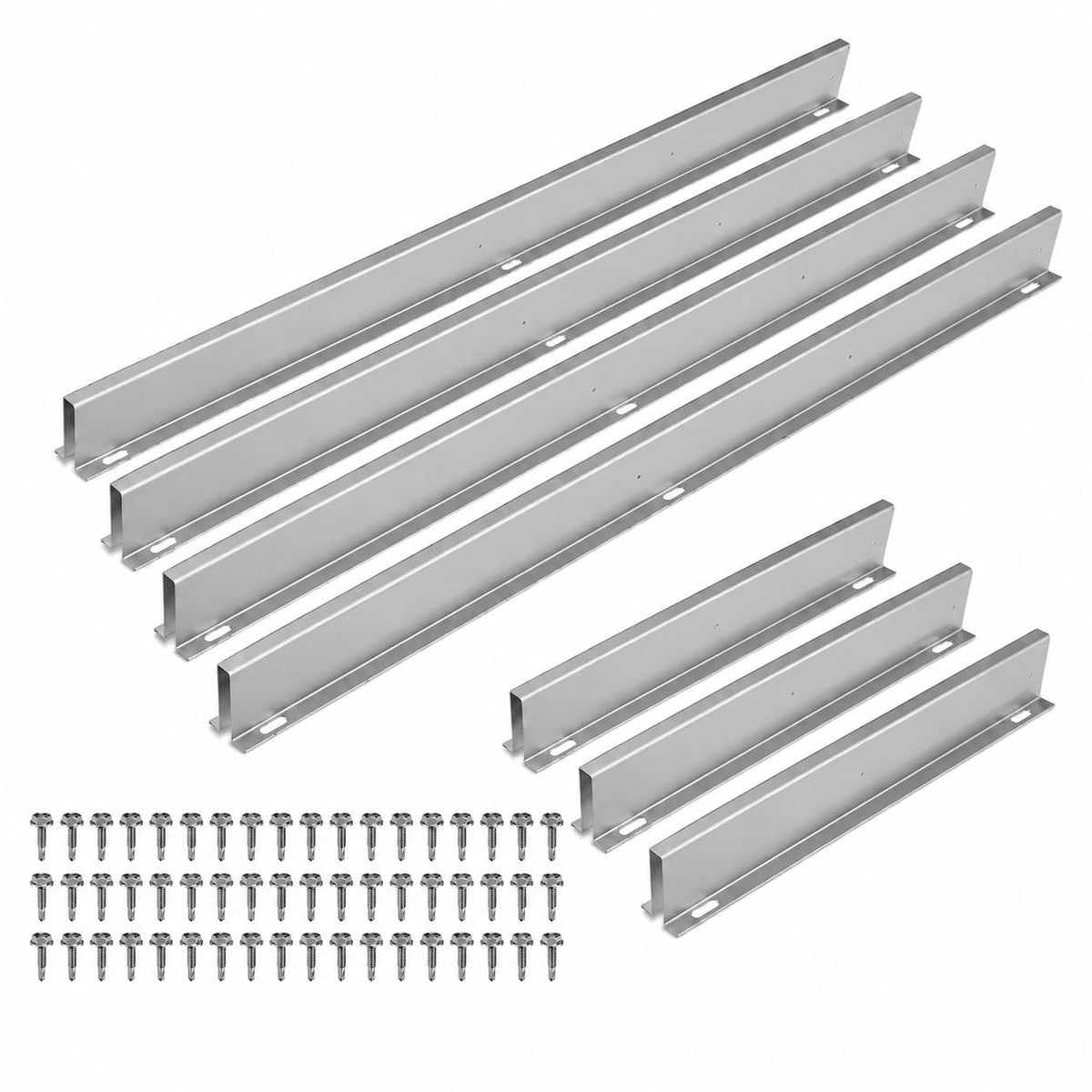 16FT Garage Door Reinforcement Strut Kit, 18-Gauge Galvanized - Image 1