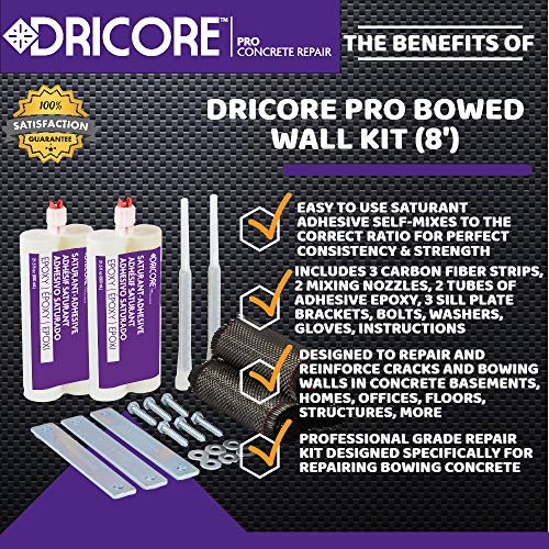 PRO Concrete Repair Foundation Wall Repair Kit, 8' | Best - Image 5