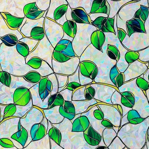 Rainbow Stained Glass Window Privacy Film,Heat Blocking Save - Image 2