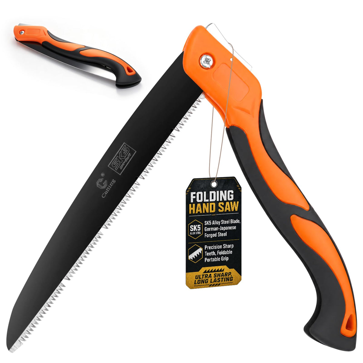 Hand Saw for Tree, 12 inch Folding Saw - Image 1