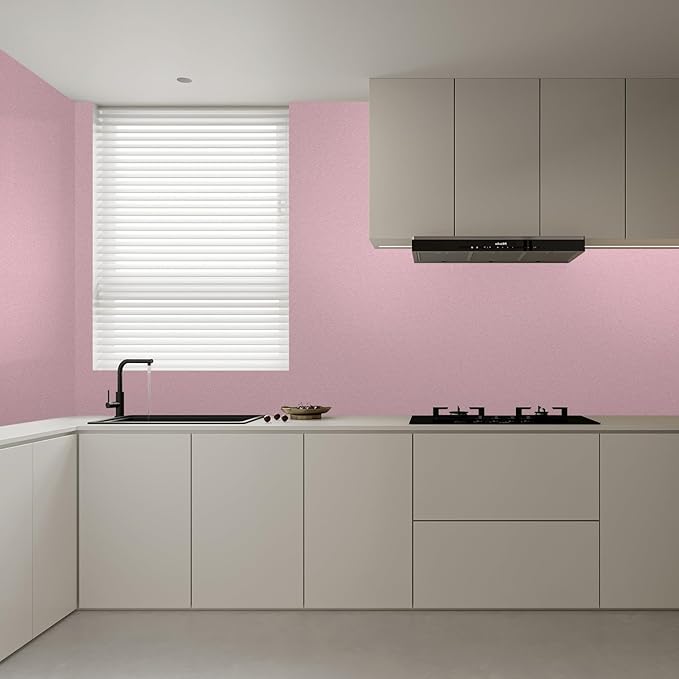 Peel and Stick Wallpaper Pink Silk Wall Paper - 15.7 x 300 Inch Self Adhesive Wallpaper Peel and Stick, Easy to Paste Wall Contact Paper for Stand Liner, Table and Door Makeover Decor