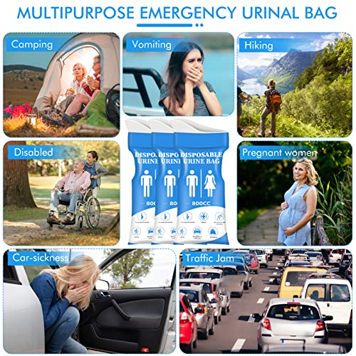 Disposable Urine Bags for Women/Men,12/24Pack for Travel - Image 3