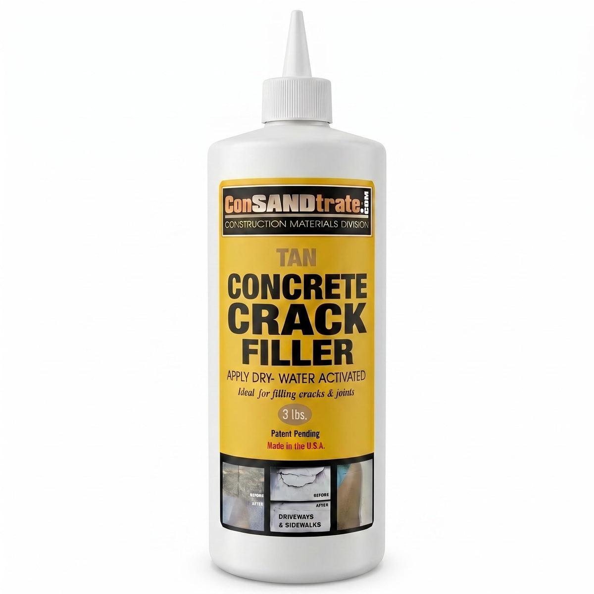 Concrete Crack Filler - 3 lb. (Single Bottle) - Polymer Based - Image 1