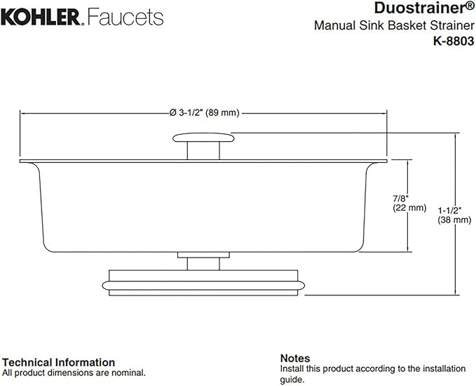 Duostrainer Sink Strainer Basket