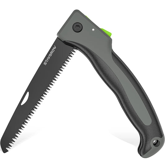 7 Inch Folding Hand Pruning Saw, Heavy Duty Foldable Camping Saw - Image 1