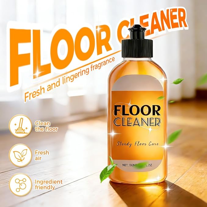 Hardwood Floor Cleaner, 2026 New Household Hardwood FloorCleaner for Mopping Home, Bathroom, Kitchen,Wood Floor Cleaners for Mopping Wood, Tile, Marble (1PC)