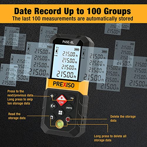 PREXISO Laser Measure, 215Ft Laser Measurement Tool - Image 6