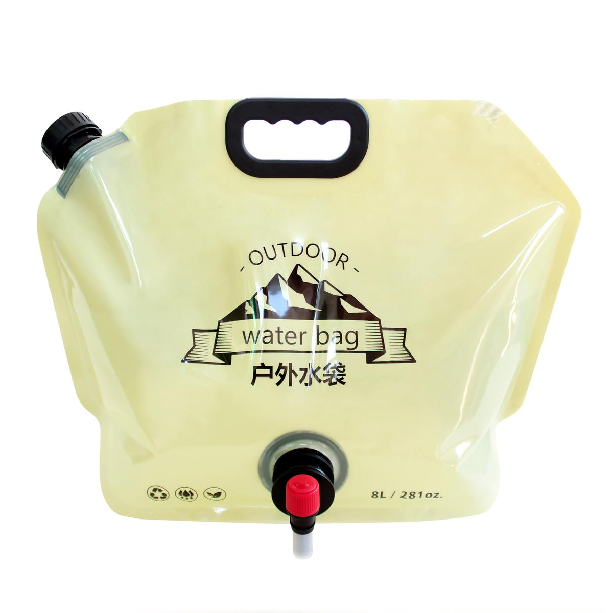 Collapsible Water Container Bag with Spigot Outdoor Water - Image 1
