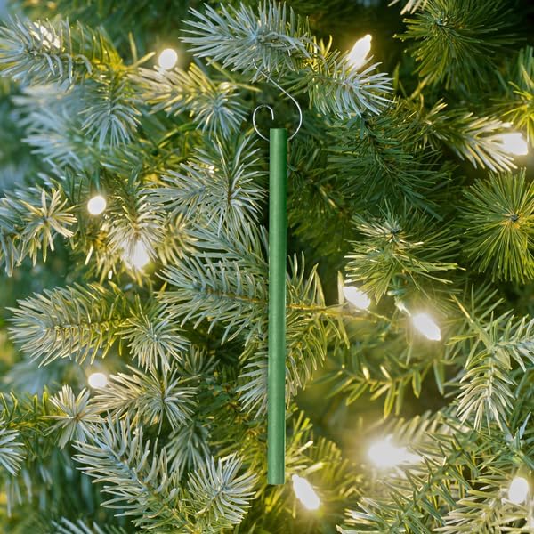 Scentsicles White Winter Fir and Snowberry Pine Scented Christmas Ornaments with Hooks - 2 Pack (2 Bottles, 12 Sticks Total)