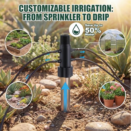 2 Pack 4 Port Drip Irrigation Manifold with Filter - Image 4
