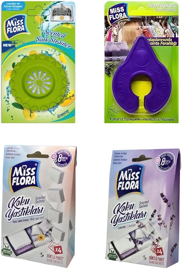 16-Piece Home Freshener Bundle – Sachets, Closet & Car Freshener, WC Block, Fridge Absorber, Moisture Control | Whole-Home Odor Eliminator