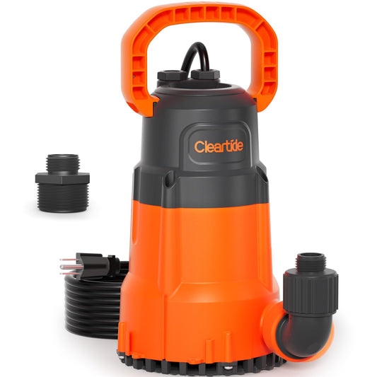 Submersible Utility Water Pump, 1/2 HP 3060 GPH Sump Pump - Image 1