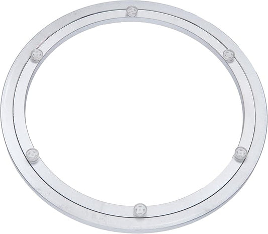 Aluminum Heavy Duty Lazy Susan Rotating Turntable Bearing Swivel Plate Hardware for Dining-Table (14 inch)