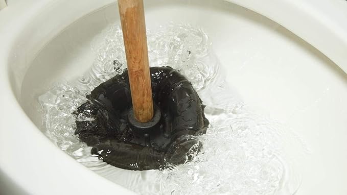 SOFINNI Heavy Duty Toilet Plunger Clogged, Unclog Sink Flange - Plungers for Bathroom - Dual Purpose Flap Drain Cleaner