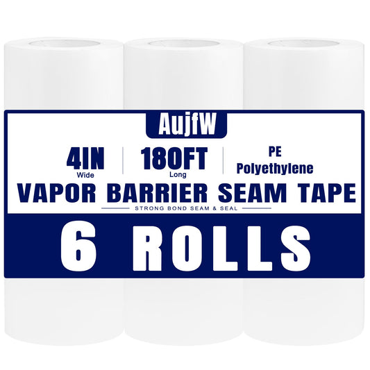 Vapor Barrier Tape, 4" Wide x 180' Long 6 Roll - Image 1