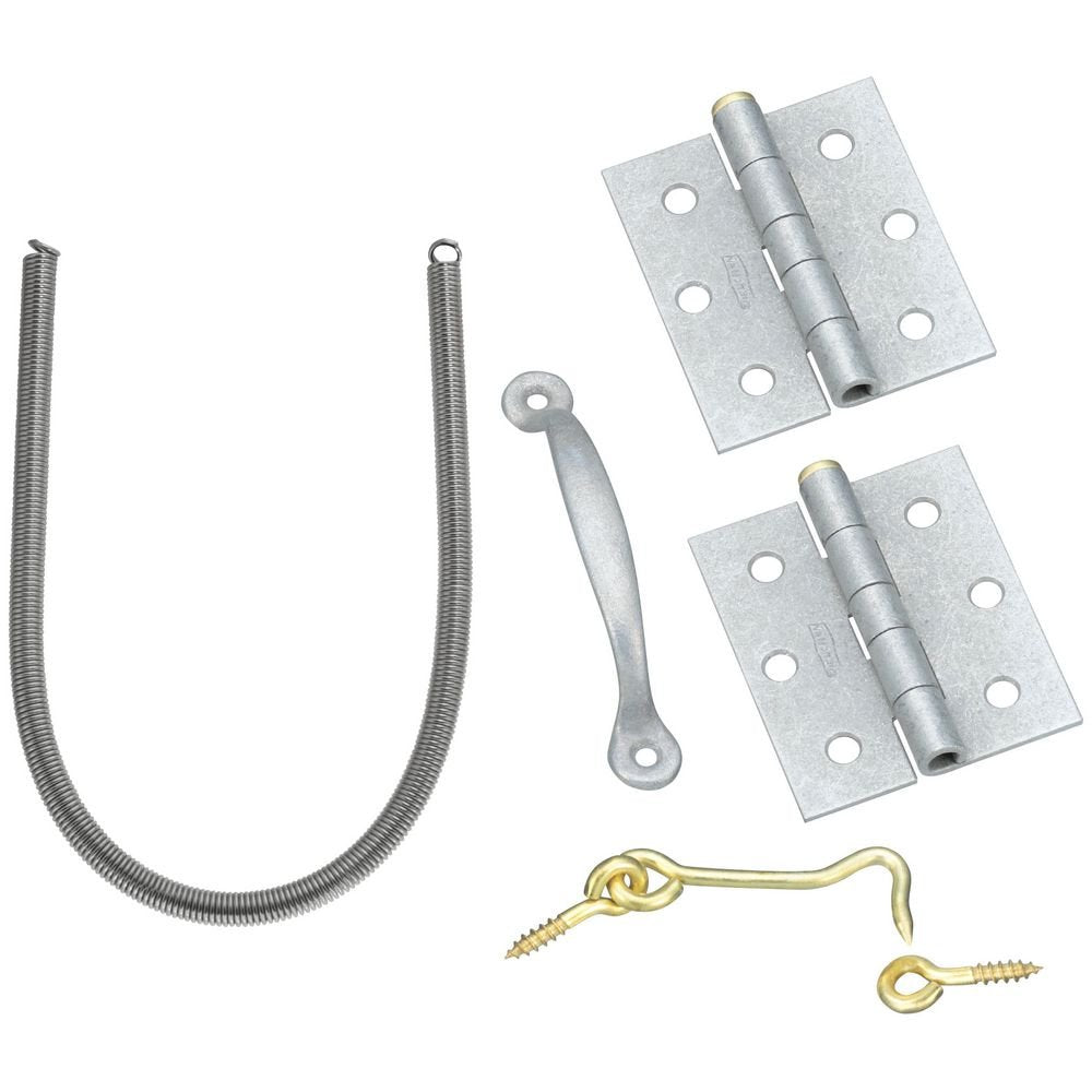 National Hardware N107-490 Screen/Storm Door Set in Galvanized - Image 1