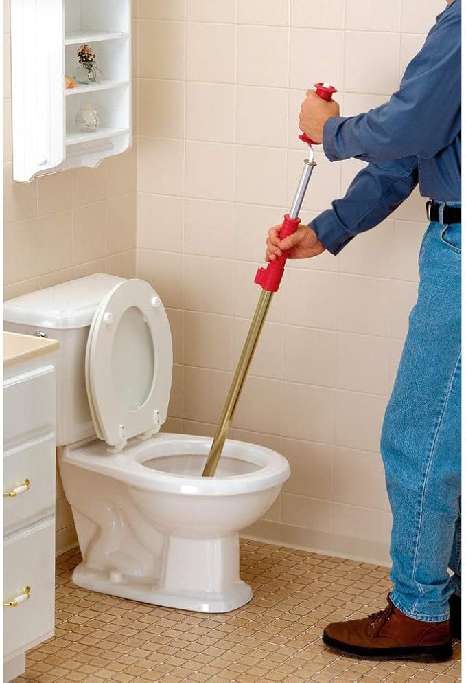 RIDGID 59802 K-6DH Hybrid Toilet Snake Auger with 6' Heavy-Duty Drop Head Tri-Wrap Cable, Manual or Cordless Drill Operated Plumbing Toilet Drain Snake Auger