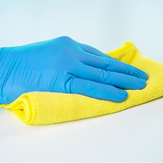 GMG SINCE1988 Disposable Nitrile Gloves, Powder-Free, Latex-Free Safety Glove for Cleaning, Food Handle, or Automotive(Small Size, 100 Pack)