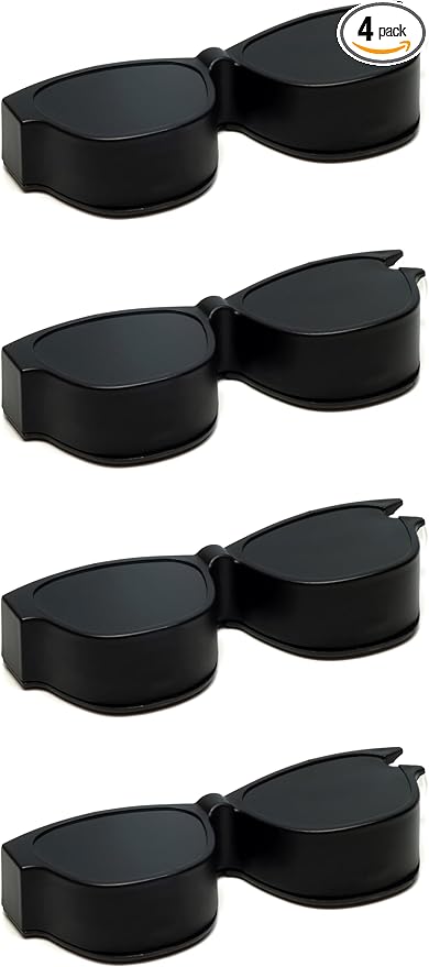 Calabria Kool Klean 4 Pack Eyewear Cleaning Kit Black 15ml Cleaning Spray, White Cleaning Cloth Included
