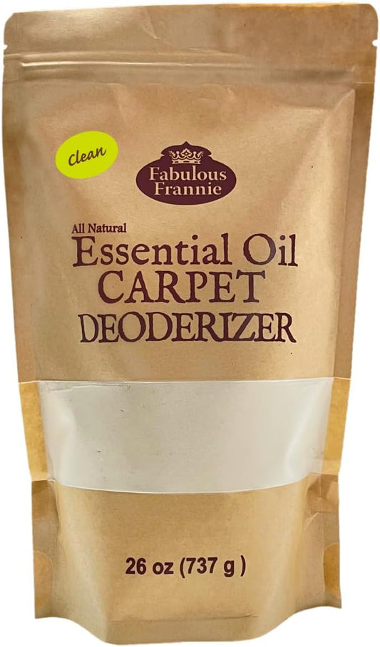 Fabulous Frannie All Natural Ingredients No Synthetics Clean & Fresh Scent Carpet Care made with Pure Essential Oils Lemon & Lavender 26oz (Pack of 1)