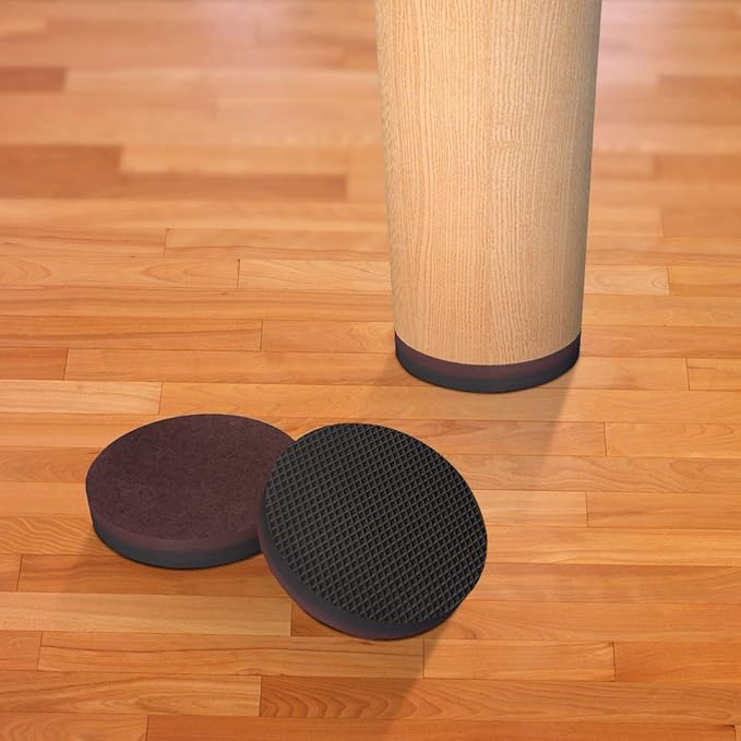 Yelanon Non Slip Furniture Pads -24 pcs 2’’ Grippers Hardwood Floors, Non Skid for Furniture Legs,Self Adhesive Rubber Furniture Feet, Anti Slide Furniture Floors Protectors for Keep Couch Stoppers