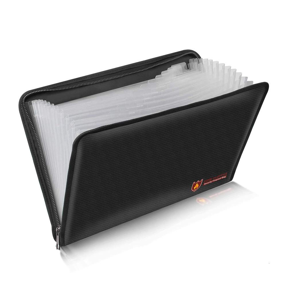 Fireproof Document Bag Fire & Water Resistant File Folder - Image 1