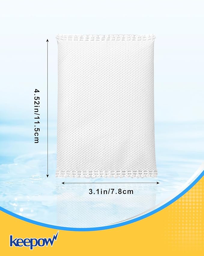 KEEPOW Odor Absorbing Filter Refill Deodorizer Compatible with iTouchless Trash Cans 8 Gallon and Larger Eliminates Odors, 4 Pack