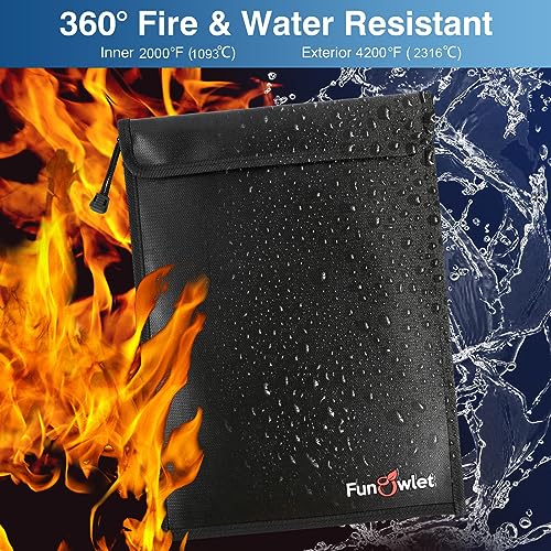 Fireproof Waterproof Money Document Bag, 3Pack Safe Pouch - Image 5