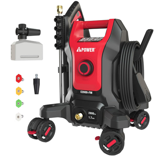 A-iPower Electric Pressure Washer 2800 Max PSI 1.7 Max GPM Follow - Image 1